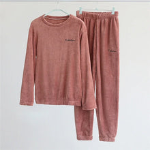 Load image into Gallery viewer, Thick Coral Fleece Pajama Set
