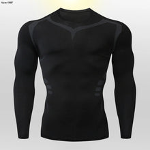 Load image into Gallery viewer, Gym Fitness T Shirt Men's Short Sleeve Summer Boxing Jersey Legging Men Rashguard Compression Pants Quick Dry Tight T-Shirts Men
