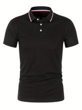 Load image into Gallery viewer, 2025 Hot Sale Men's Summer Casual Breathable Comfortable Polo Shirt Men's Solid Color High Quality Short Sleeve T-Shirt
