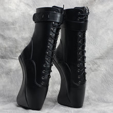 Load image into Gallery viewer, 7‘‘Extreme High Heel Hoof heelless Ballet Cosplay Ankle Boots
