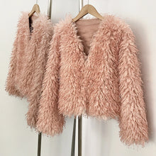 Load image into Gallery viewer, Fur Coat Eco-friendly Coats for Woman Artificial Winter Fur Coat Warm Women's Clothing New in Coats &amp; Jackets Women Tops Stones
