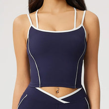 Load image into Gallery viewer, Breathable Sports Bra Women Shockproof Fitness Tops Push Up Gym Crop Top Brassiere Sport Bras Gym Workout Top Running Yoga Bra
