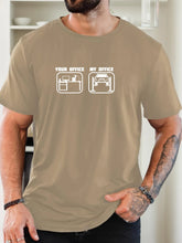 Load image into Gallery viewer, Men's T-Shirt 100% Cotton Summer Casual Soft Creative Letter Print Round Neck Breathable Short Sleeve T-Shirts 2025 New Tees
