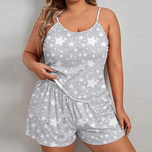 Load image into Gallery viewer, Star Print Crop Pajama Set
