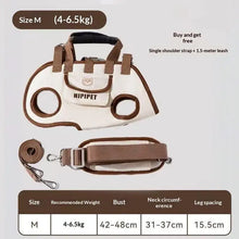 Load image into Gallery viewer, Everyday Travel Carrier for Pet Convertible Shoulder/Hand Bag with Harness Clip Comfortable and Portable for Vet Visits Shopping
