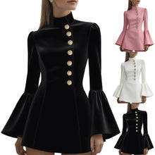 Load image into Gallery viewer, Elegant Bell Sleeve Slim Midi Dress
