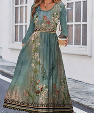 Load image into Gallery viewer, Elegant Printed Casual Midi Dress
