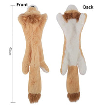 Load image into Gallery viewer, Funny Simulated Animal No Stuffing Dog Toy with Squeakers Durable Stuffingless Plush Squeaky Dog Chew Toy Crinkle Pet Squeak Toy
