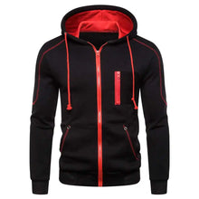 Load image into Gallery viewer, Men's Hoodie Black White Army Green Red Hooded Color Block Fleece Cool Casual Winter Clothing Apparel Hoodies Sweatshirts
