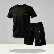 Load image into Gallery viewer, Men's Tracksuit 2 Piece O-neck Short Sleeve Shirt Shorts Set Men's Running Suit  mesh T shirts Man Clothing Summer T-shirt
