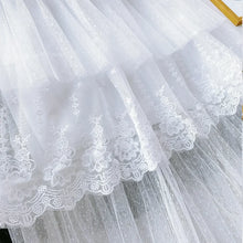 Load image into Gallery viewer, Women Skirts Cake-Style Skirt Spring Summer Fashion Lace Skirts Ladies High-Waisted Slimming Long Lace Skirt Elegant Tulle Skirt
