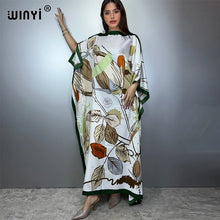 Load image into Gallery viewer, Printed Dresses For Women 2025 Fashion Design Loose Dress Batwing Maxi Long Femme Vestidos Summer Autumn Party Elegant Dress
