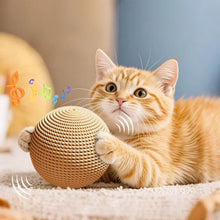 Load image into Gallery viewer, Large Sisal Cat Ball Toy, Interactive Self-Amusing Scratcher, Chew &amp; Teeth Cleaning Toy for Kittens, Indoor Cats
