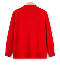 Load image into Gallery viewer, Women Winter Coats Vintage Printed Knitted Cardigan Sweater Female Jacket Spring Autumn Outerwears Top Wool Knitwear Coat
