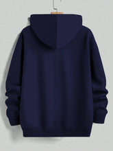 Load image into Gallery viewer, Stylish mountain-inspired minimalist print Men's long-sleeve hoodie, perfect for outdoor activities, suitable for autumn wear
