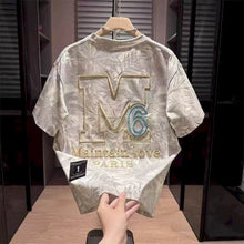 Load image into Gallery viewer, 2026 Trendy T-shirts Men Fashion Casual Loose Heavy Industry Printed Tshirt Men's Short Sleeved Top Half Sleeve Personalized T
