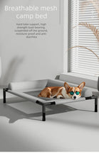 Load image into Gallery viewer, Elevated Pet Bed for Dogs &amp; Cats Durable Breathable Cat Bed with Slope Headrest Washable Pet Bed Cat House for All-Season Use
