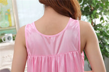 Load image into Gallery viewer, Embroidery Transparent Slip Sleepwear for Sleeping Big Size Night Dress Sexy Lingerie Nightgown Women Home Clothing
