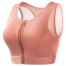 Load image into Gallery viewer, Plus Size Sports Bra Front Closure Longline Bras Padded Workout Crop Tank Top for Running Workout Gym Yoga Vest
