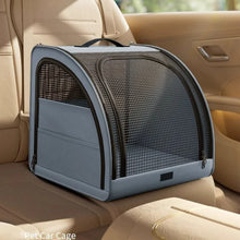 Load image into Gallery viewer, Pet Car Portable Dog Kennel Foldable Scratch Resistant Breathable Cat Bag for Outdoor Use Pet Cat Backpack Carrier
