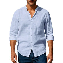 Load image into Gallery viewer, Cotton Linen Beach Shirt Men
