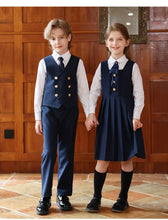 Load image into Gallery viewer, British Style Kids Vest Suit
