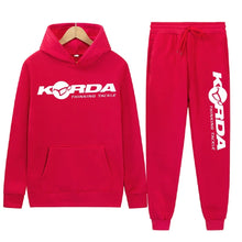Load image into Gallery viewer, Men's Women 2Pcs Sets Fleece Sweatshirt Hoodies Pants Korda Inspired Tribute Male Sportswear Tracksuits Unisex Ensemble Homme
