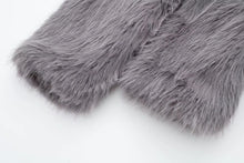 Load image into Gallery viewer, HH 2024 Women 's Vintage Soild Faux Fur Coat Turn-down Collar Long Sleeve Warm Plush Wool Coats Lady Winter Autumn Outwear
