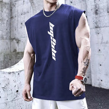 Load image into Gallery viewer, NEW Bodybuilding Sports Tank Tops Men Gyms Fitness Workout Sleeveless Shirt Male Summer Loose Undershirt Running men Vest
