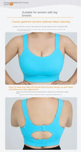 Load image into Gallery viewer, S-5XL High Impact Sports Bras for Women Push Up Sports Bra Racerback Sports Workout Bra Running Plus Size Bra
