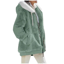Load image into Gallery viewer, Autumn Winter Fashion Women's Coat New Casual Hooded Zipper Lady Clothes Cashmere Female Fleece Jacket Solid Color Ladies Coats
