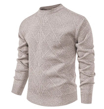 Load image into Gallery viewer, New Sweater Men Casual Knitted Pullover Solid Color Warm Regular Fit Round Neck Sweater Pullovers Mens Sweatwear
