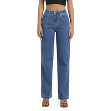 Load image into Gallery viewer, Retro Straight High Waist Jeans
