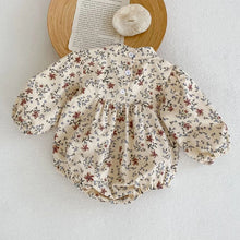 Load image into Gallery viewer, Floral Long Sleeve Baby Bodysuit
