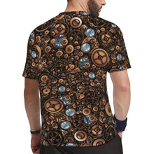 Load image into Gallery viewer, Gym T Shirt For Men Steampunk Design T-Shirts Fashion Wonderful Clockwork Vintage Summer Tees O Neck Streetwear Design Tops
