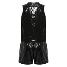 Load image into Gallery viewer, Mens Special Needs Waterproof Sweat Tracksuit Tank Tops And Sides Buttons Boxer Shorts Two Pieces Outfit Adaptive Clothing
