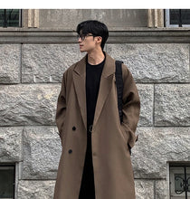 Load image into Gallery viewer, Korean Inspired Long Windbreaker
