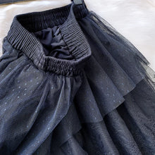 Load image into Gallery viewer, Women Skirts Cake-Style Skirt Spring Summer Fashion Lace Skirts Ladies High-Waisted Slimming Long Lace Skirt Elegant Tulle Skirt
