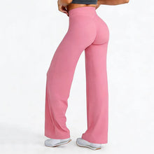Load image into Gallery viewer, Sports Yoga High Waist Flared Leggings Women Gym Naked Feel Lift The Hips Wide Leg Pants Woman Pilates Running Sport Trousers
