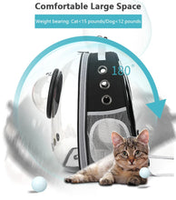 Load image into Gallery viewer, Pet Cat Carrying Bag Space Pet Backpacks Breathable Portable Transparent Backpack Puppy Dog Transport Carrier Space Capsule Bags
