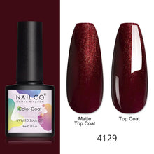 Load image into Gallery viewer, NAILCO 8ml Pink Red Colors Gel Nail Polish Nail Art Varnishes Gel Lacquer Coat LED Nails Manicure Design UV Gel Varnish Soak Off
