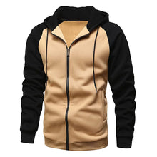 Load image into Gallery viewer, Men’s Fleece Zip-Up Hooded Sweatshirt
