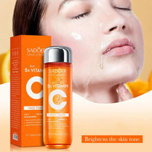 Load image into Gallery viewer, Vitamin C Skincare Travel Skincare Toner+ Serum+Face Cream Moisturizing Brightening Hydrating Facial Serum Face Care Set
