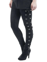 Load image into Gallery viewer, Gothic Leggings Black Vintage Women Punk Lace Up Bottoms Steampunk Pants Leggins Mujer Women Long Pencil Pants Trousers
