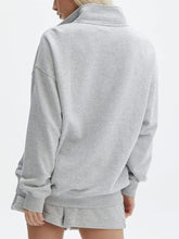 Load image into Gallery viewer, Velvet Zip Sweatshirt Shorts Set
