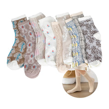Load image into Gallery viewer, Colorful Floral Calf Socks Set
