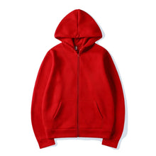 Load image into Gallery viewer, Men’s High Street Solid Zip-Up Hoodie
