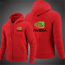 Load image into Gallery viewer, Zippered Printed Slim Hoodie
