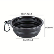 Load image into Gallery viewer, Dog Folding Bowl Portable Dog Travel Bowl Dog Food Water Bowl for Outdoor Walking Silicone Dog Food Water Bowl with Bowl Lip
