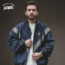 Load image into Gallery viewer, Reflective Hooded Bomber Jacket
